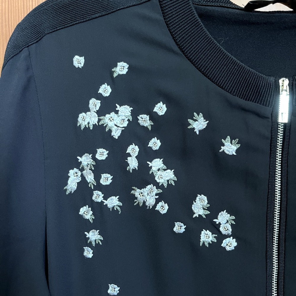 Ted Baker embroidered bomber jacket (Ted size 5)